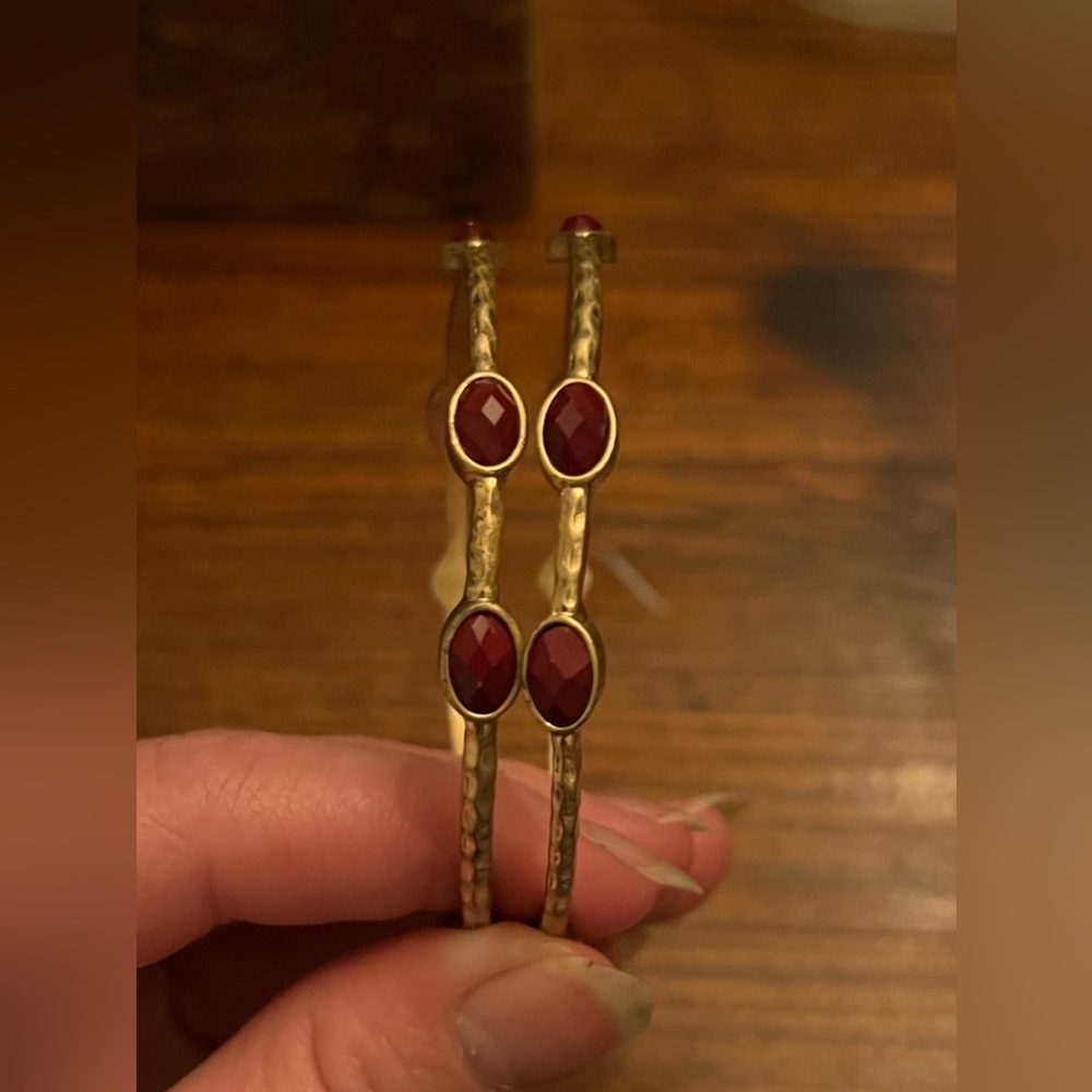 Antique Gold Tone Bangle Set